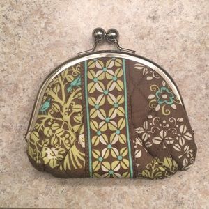 Vera Bradley kisslock coin purse